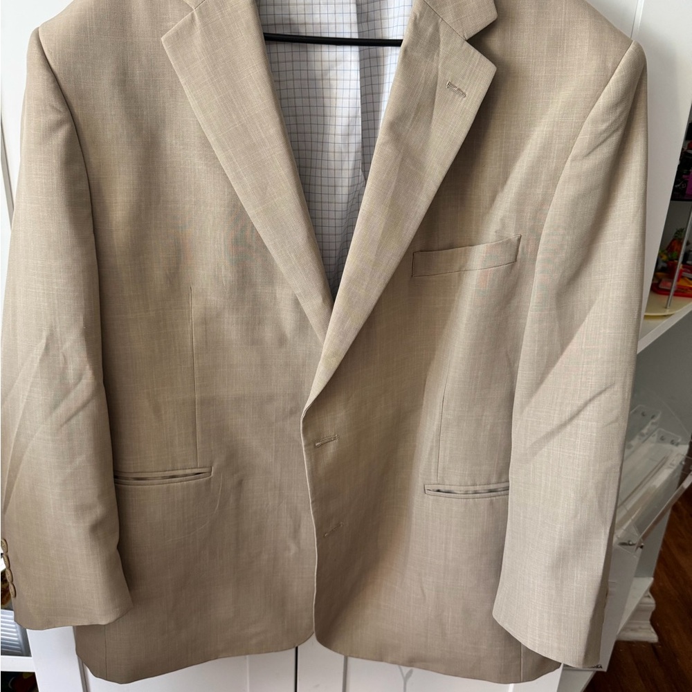 Men's Classic Tan Blazer - Versatile Tailored Jacket
